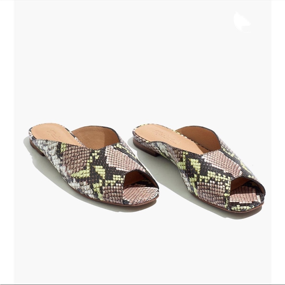 Madewell Snake Embossed leather Mule